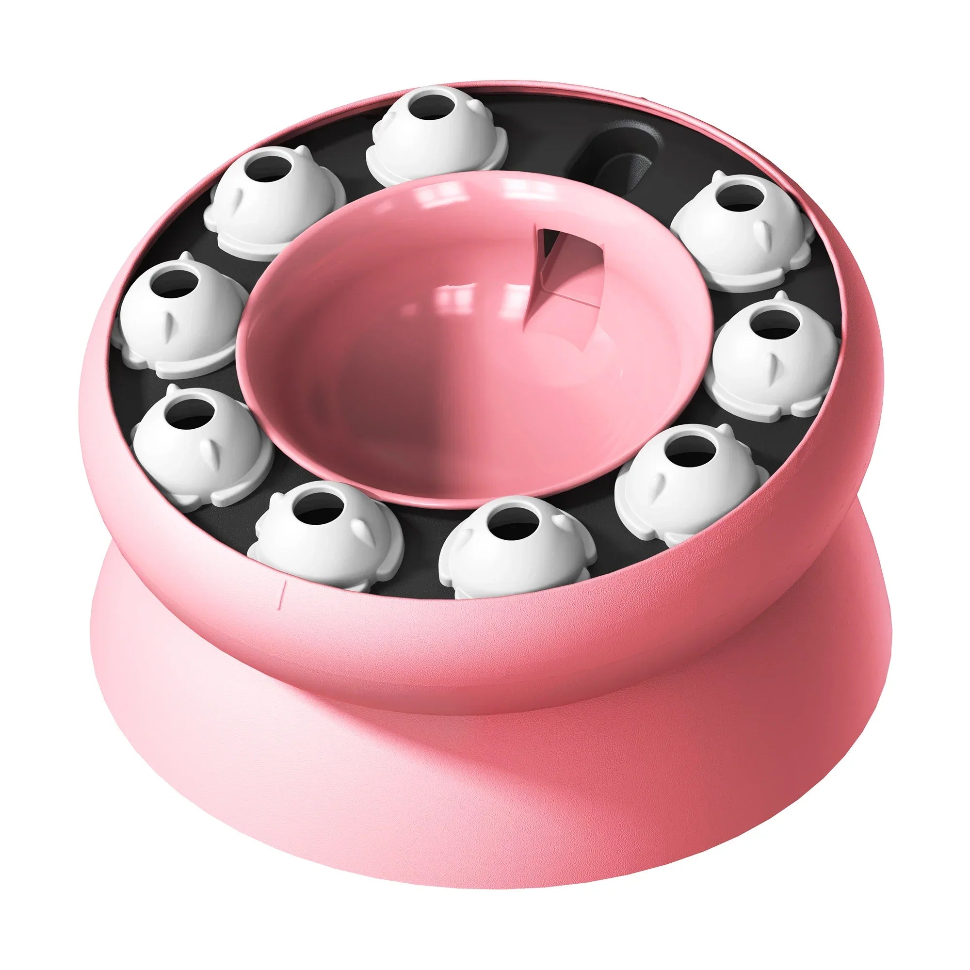 The First Chapter Trio includes the pink puzzle feeder